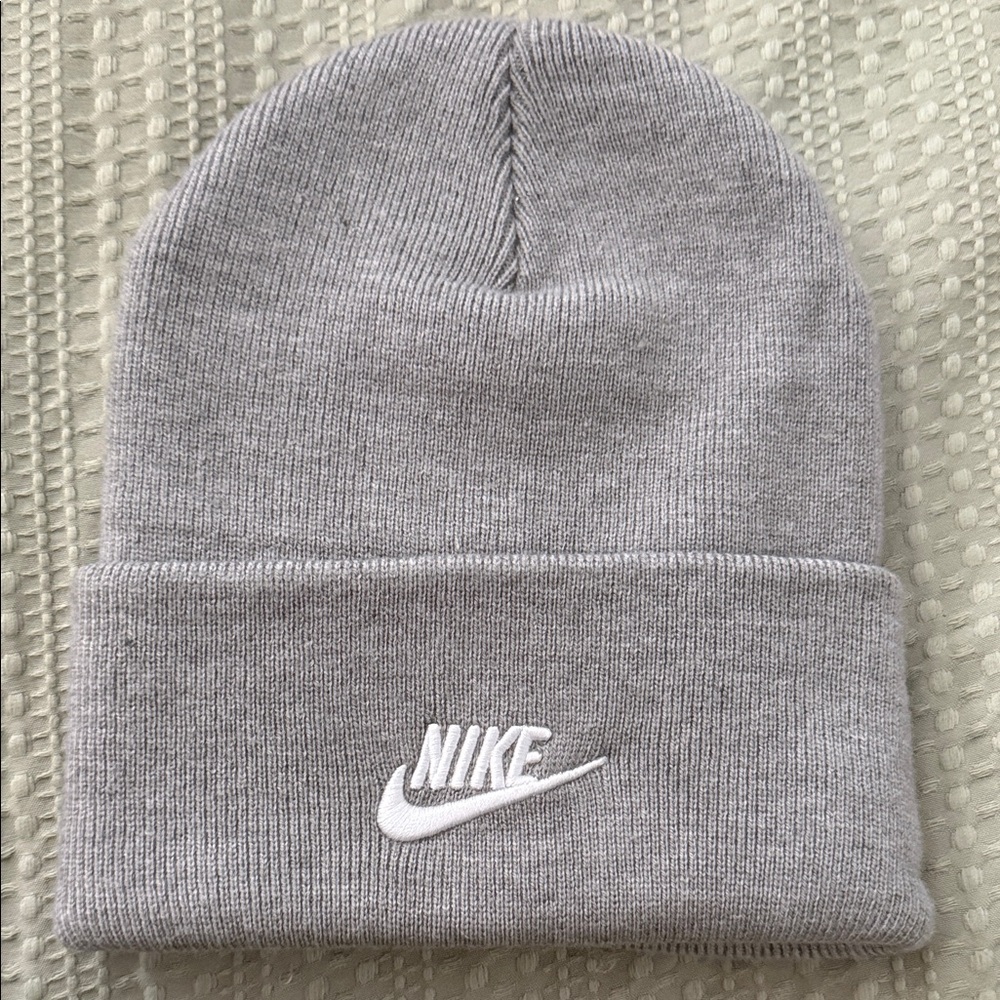 Nike Light Gray Knit Beanie